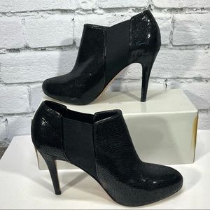 White House Black Market Black High Heeled Bootie Size 7.5